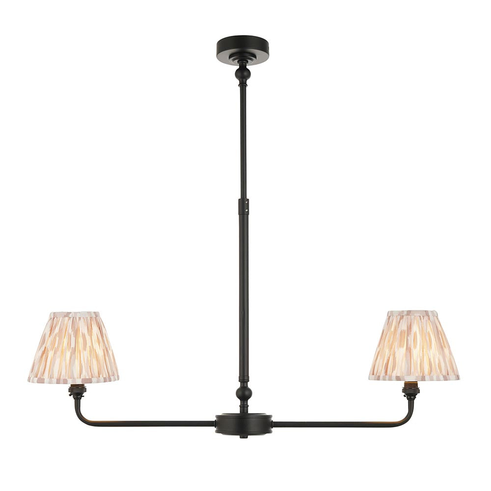 Lille & Ikat 16cm 2lt Linear Pendant natural 16cm Ikat shade