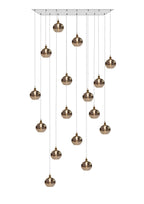 HYDRUS Cluster Glass 16 light Rectangle Random