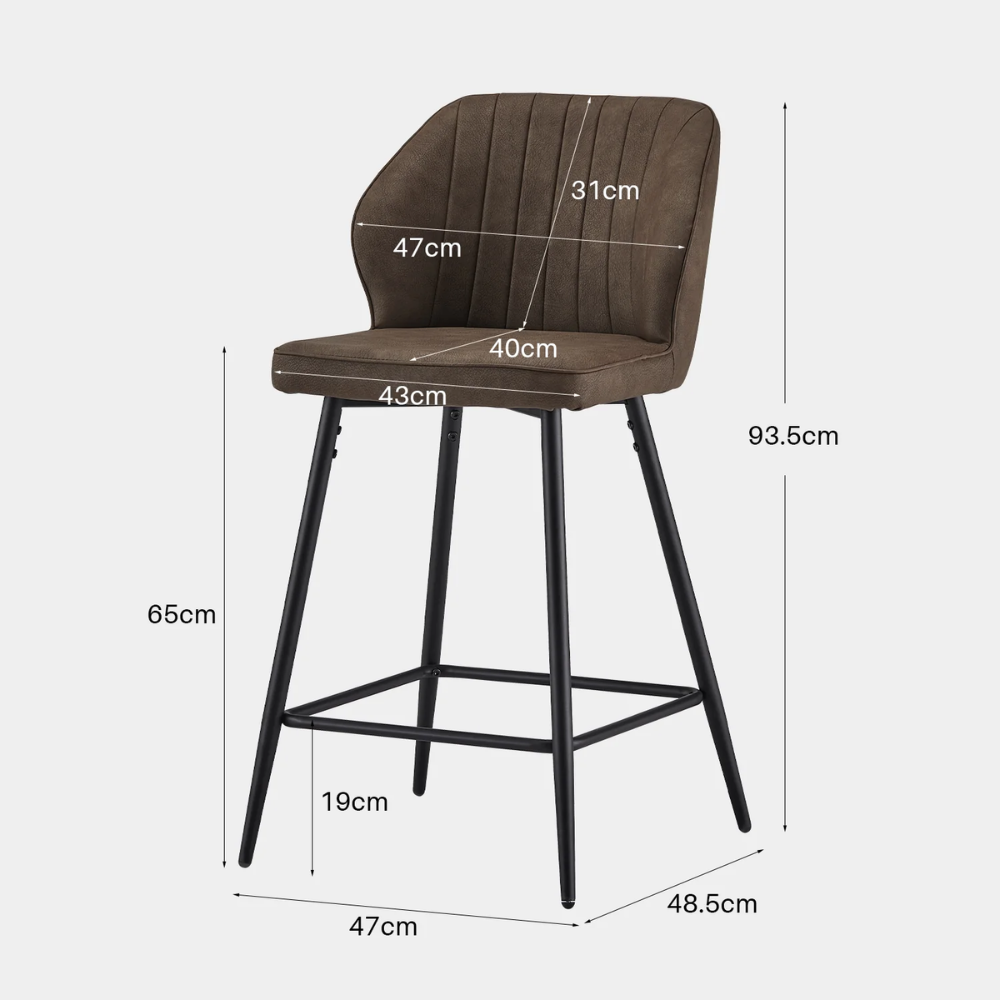 Carl Barstool (PU Leather)
