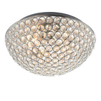 Chryla Chrome Dimmable Flush Mount Bathroom Light