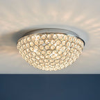 Chryla Chrome Dimmable Flush Mount Bathroom Light