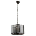 Clooney 4 Light Pendant Beveled Smoke Glass