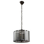 Clooney 4 Light Pendant Beveled Smoke Glass