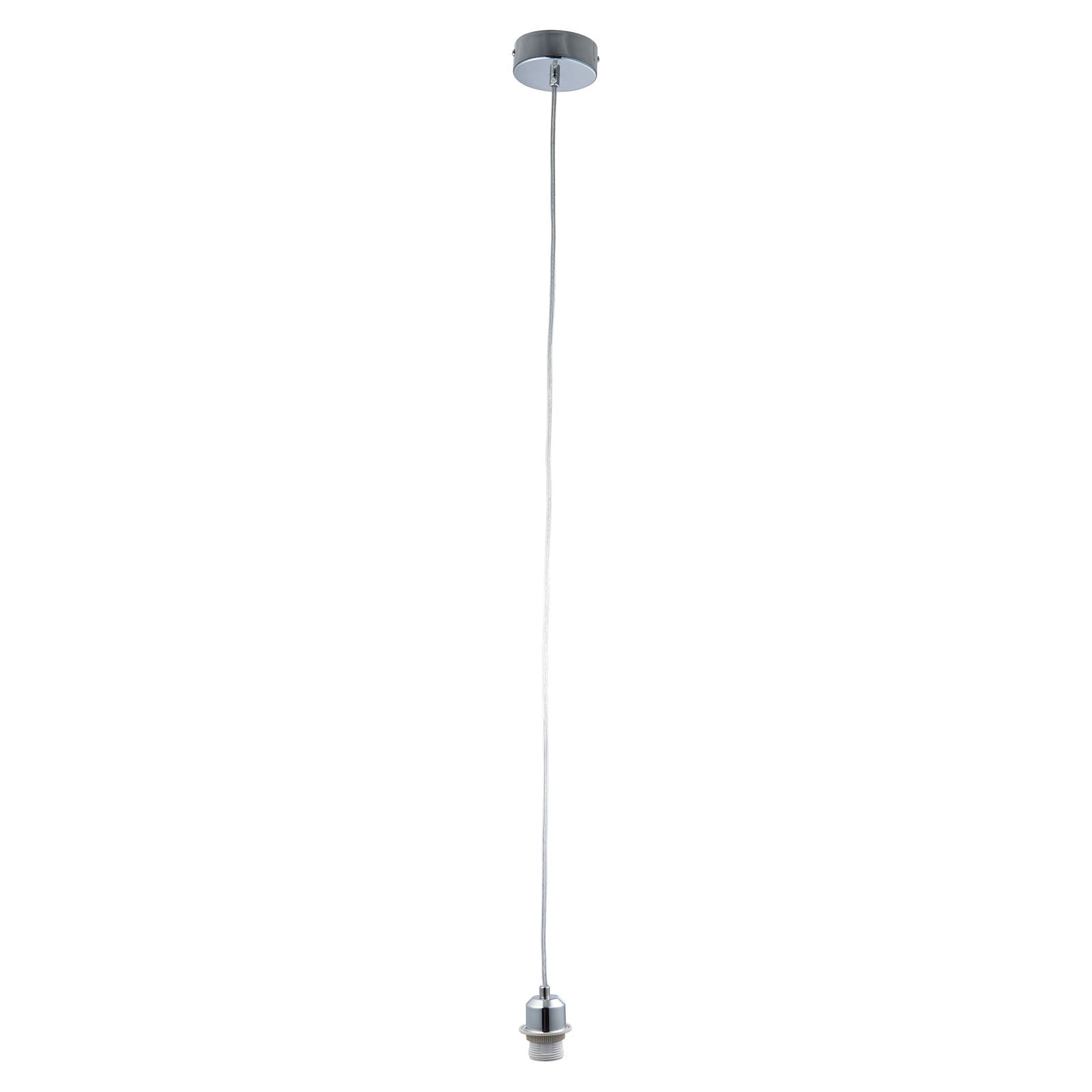Modern Pendant Lighting Kit: Adjustable Chrome Cord & Works with Existing Shades