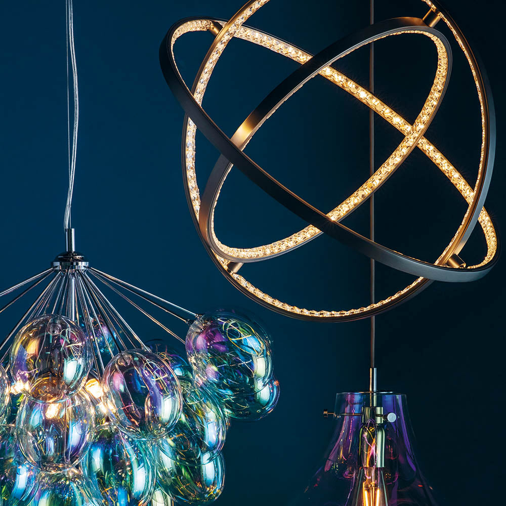 Eternity 3lt pendant Matt Nickel K5 Crystal