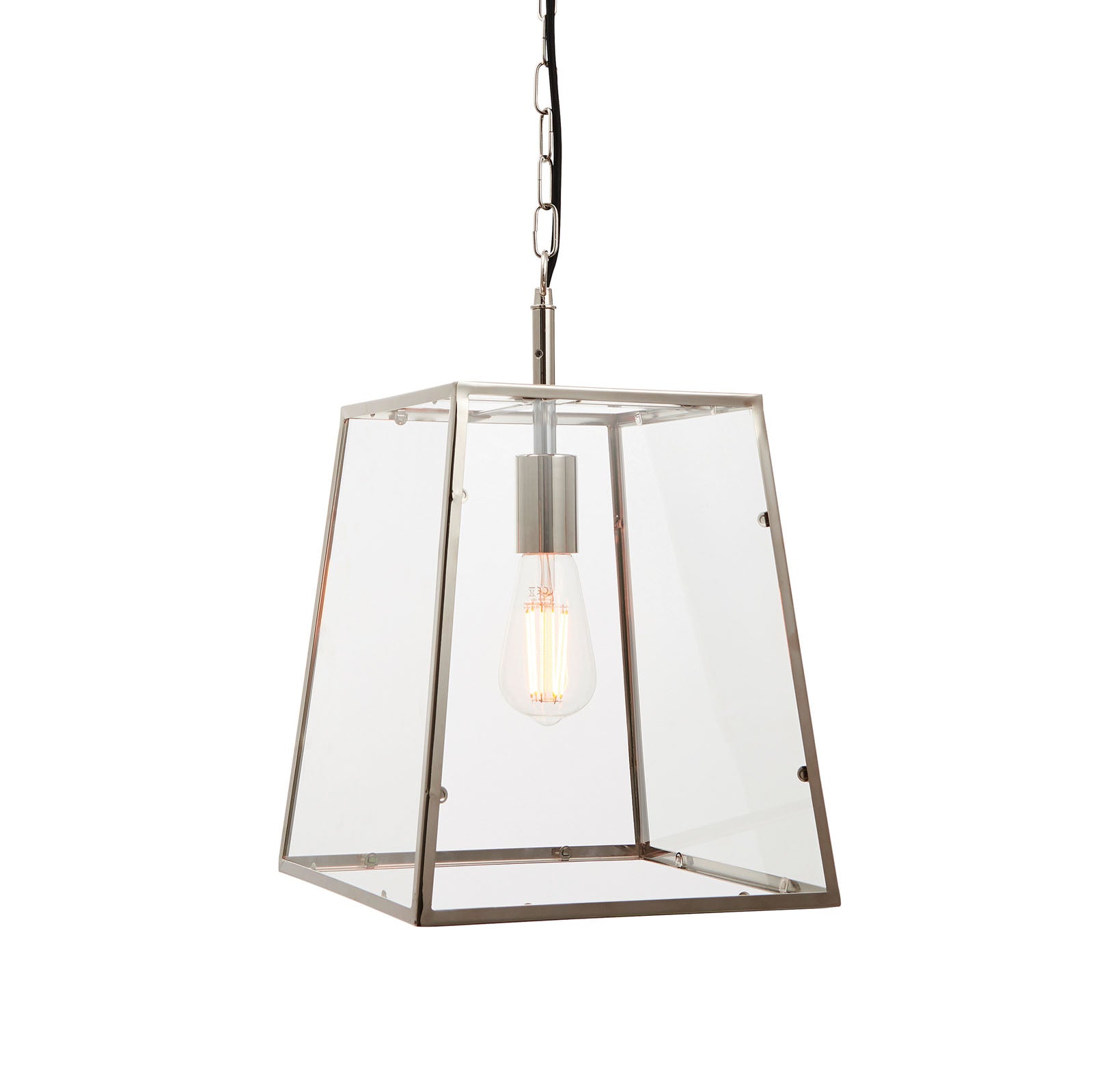 Hurst 1-Light Bright Nickel Pendant Light