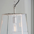 Hurst 1-Light Bright Nickel Pendant Light