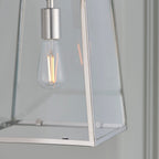 Hurst 1-Light Bright Nickel Pendant Light