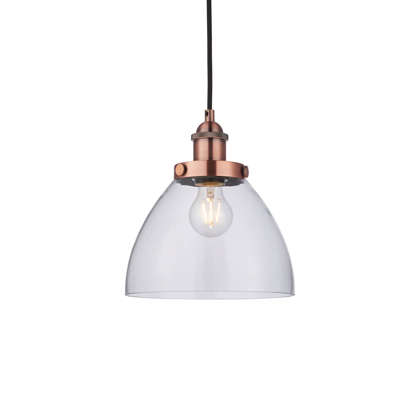 Hansen Aged Copper Industrial Pendant Lamp