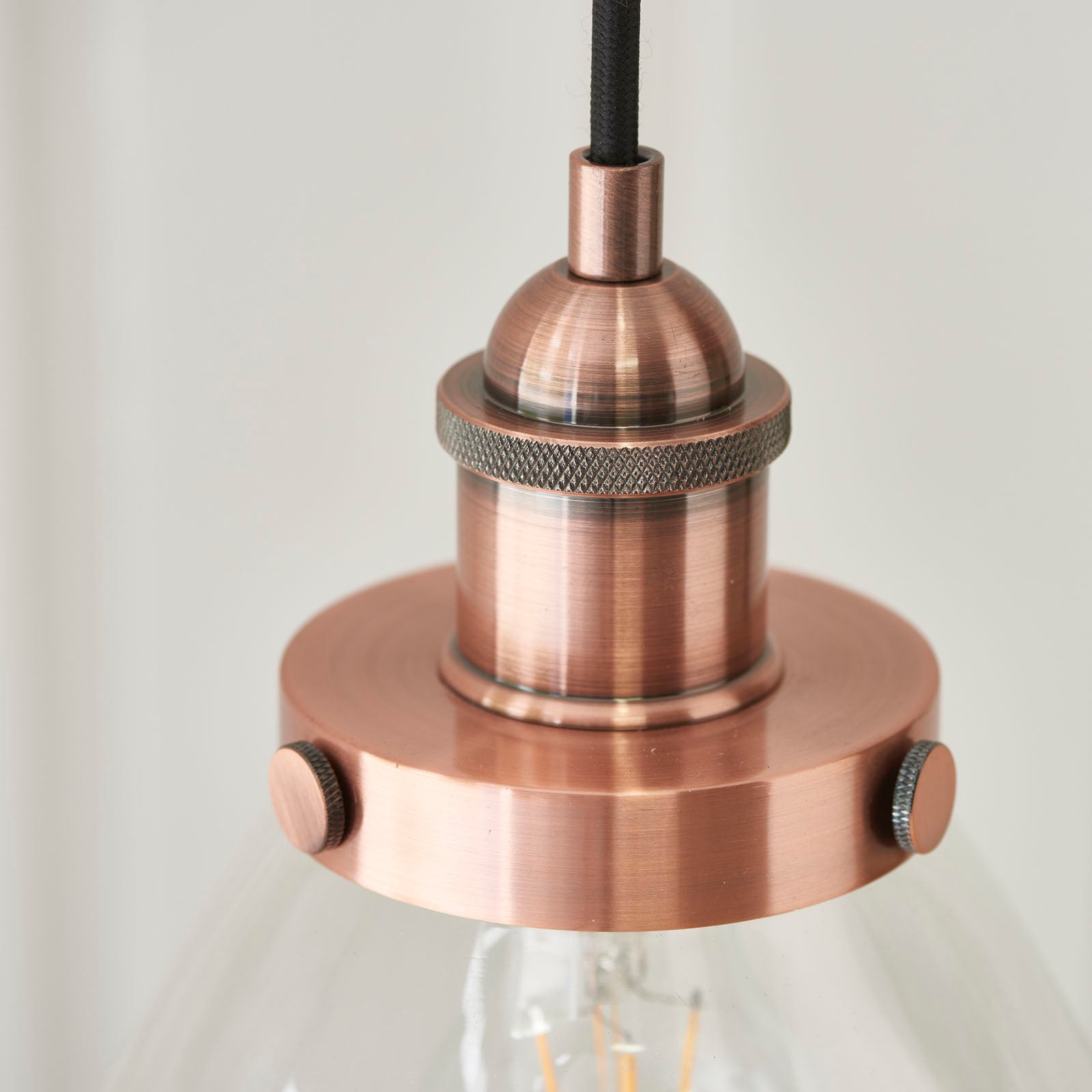 Hansen Aged Copper Industrial Pendant Lamp
