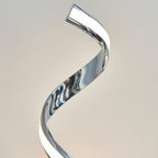 Aria 1-Light LED Table Lamp: Flowing Curves (Chrome)