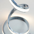 Aria 1-Light LED Table Lamp: Flowing Curves (Chrome)