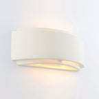 Gianna 1-Light Curved Ceramic Wall Light - White