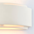 Gianna 1-Light Curved Ceramic Wall Light - White