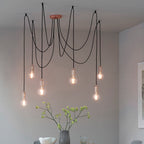 Studio Industrial 6-Light Pendant (Adjustable, Copper)