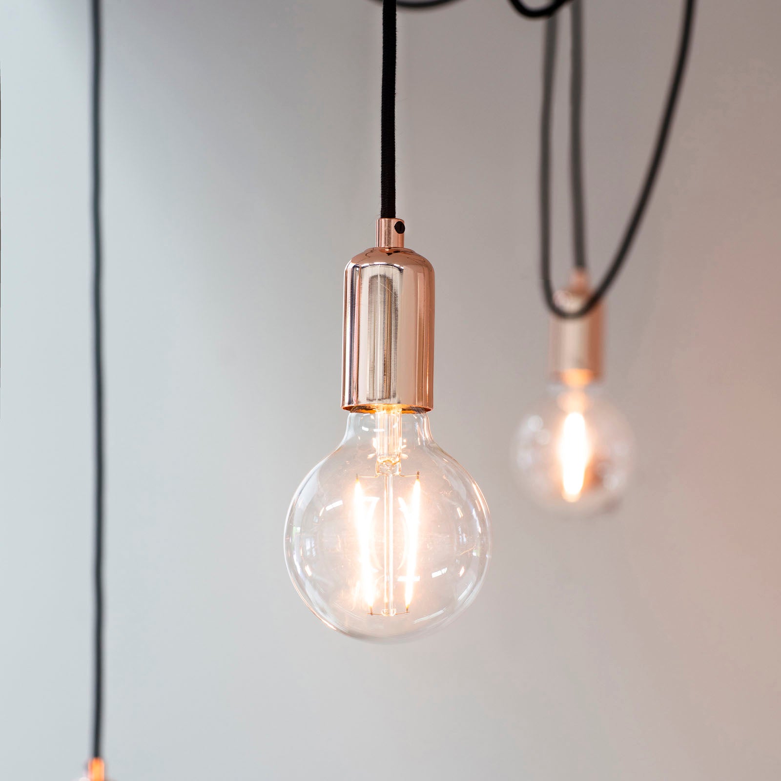 Studio Industrial 6-Light Pendant (Adjustable, Copper)