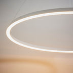 Staten Pendant White Integral LED Ring