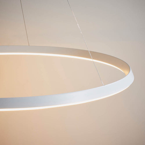 Staten Pendant White Integral LED Ring