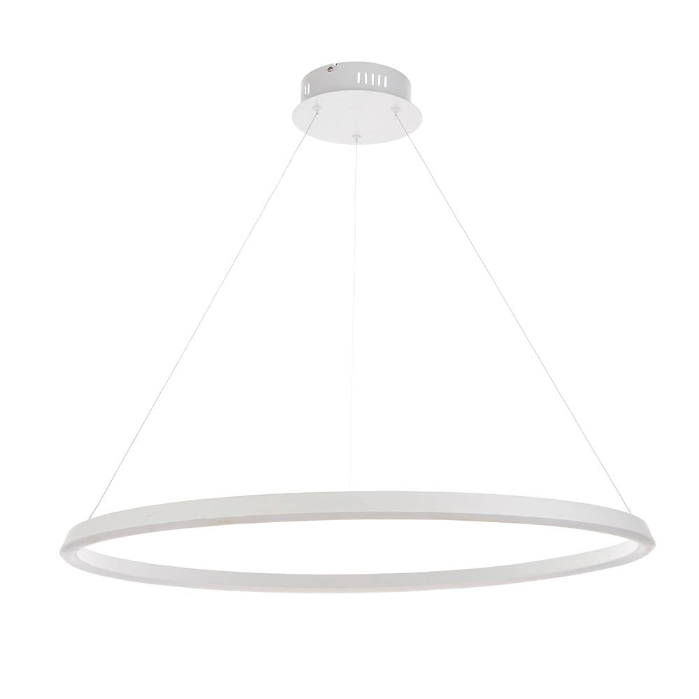 Staten Pendant White Integral LED Ring