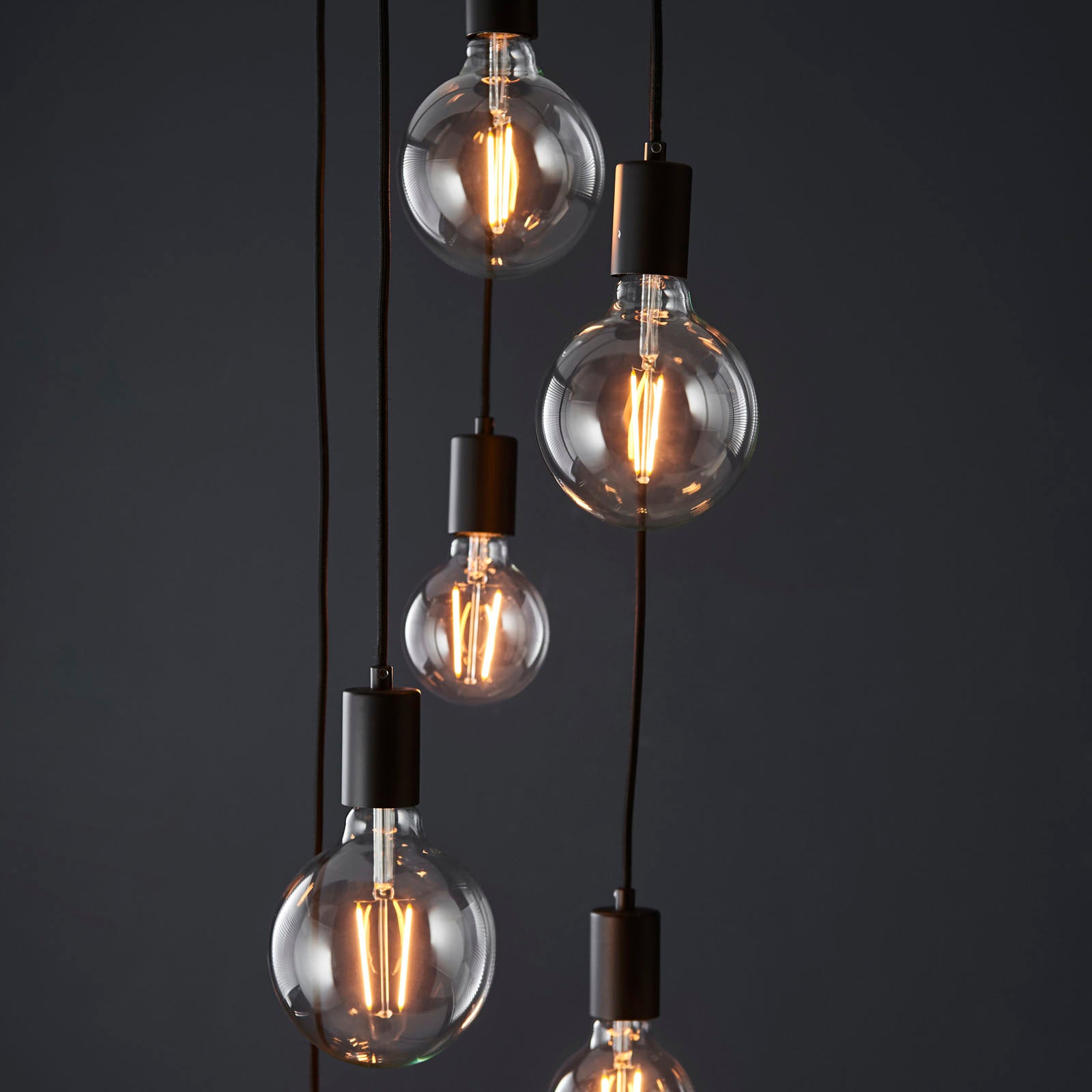 Studio Industrial 6-Light Pendant (Adjustable, Modern Metal)