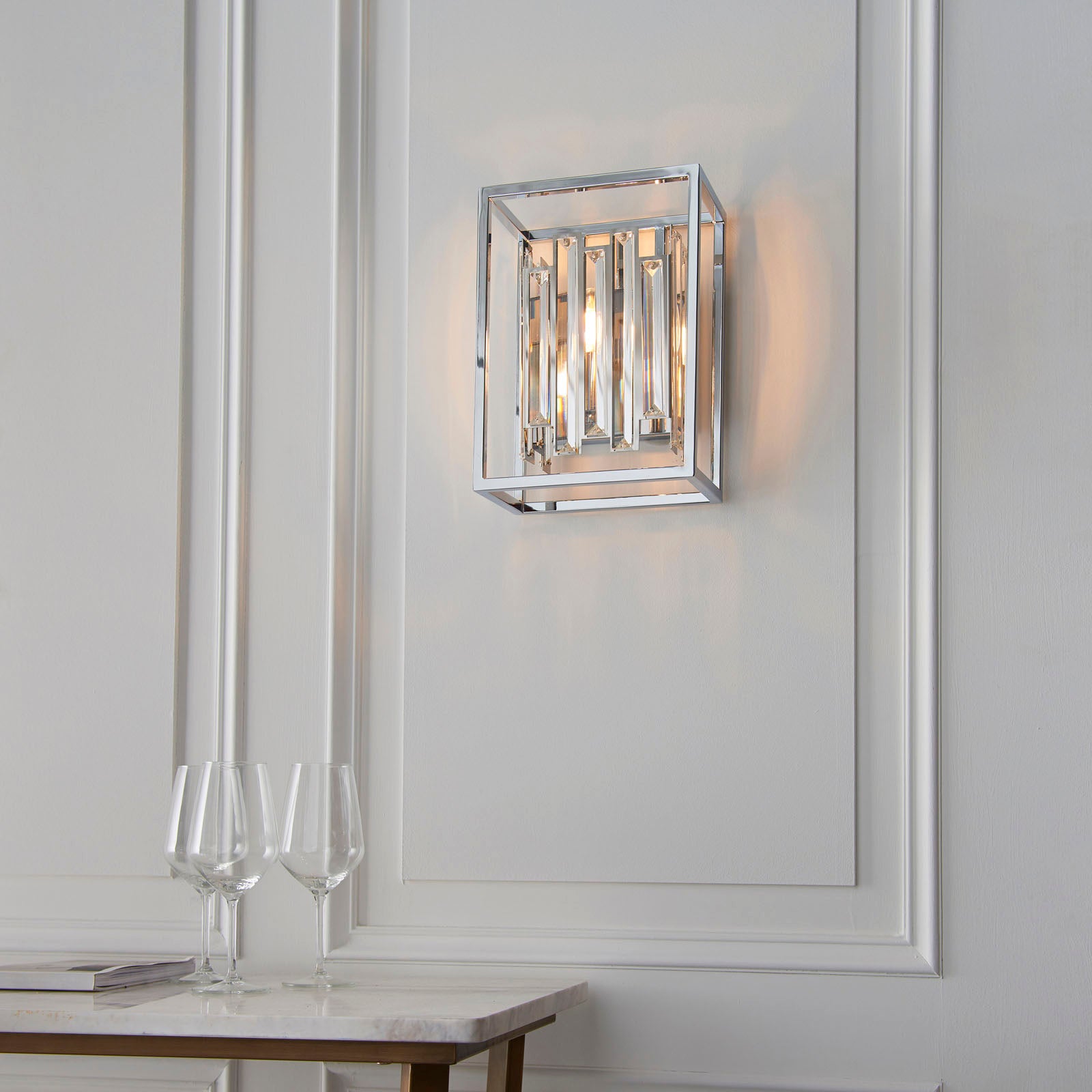 Acadia Modern Crystal Wall Sconce
