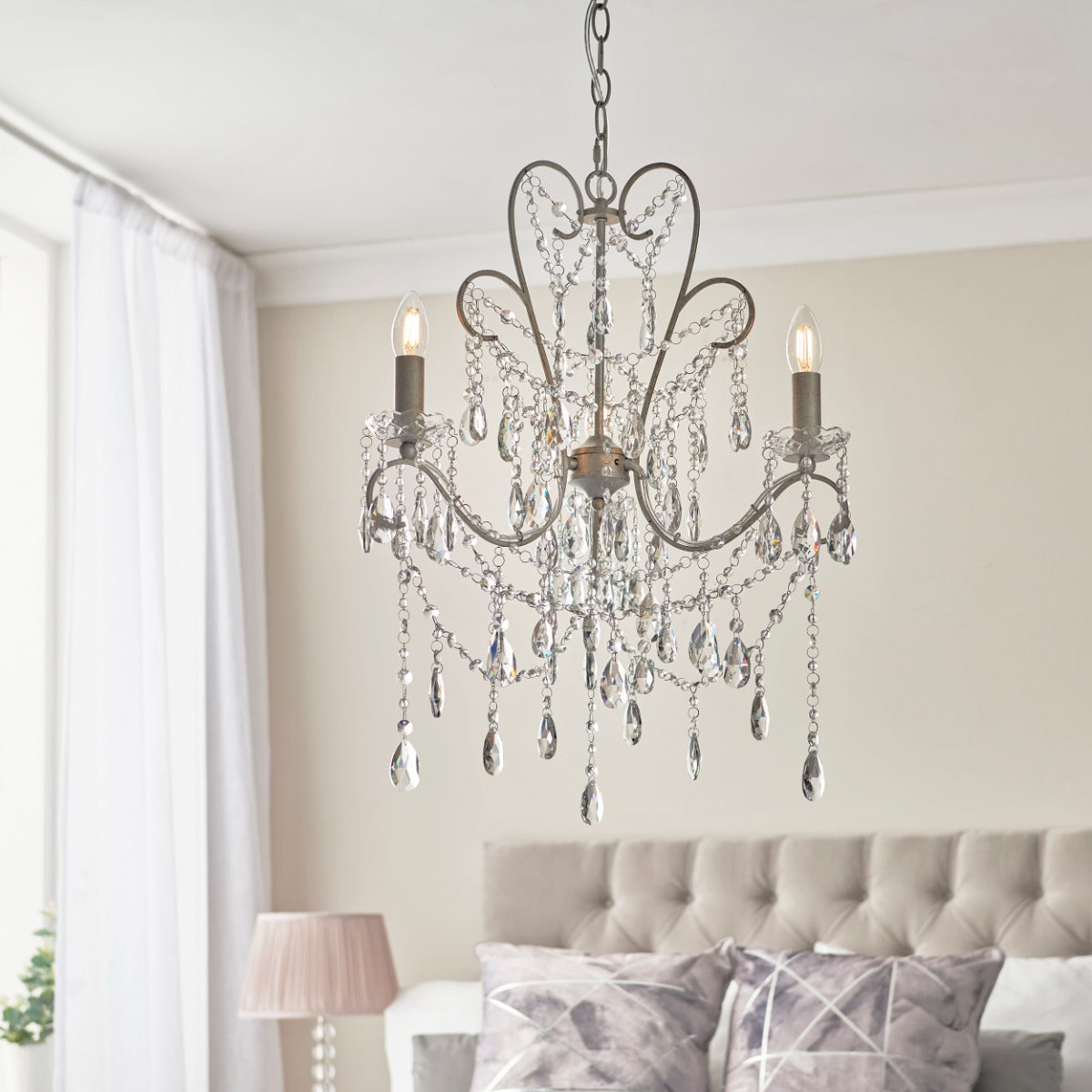 Berkley 3 Light Crystal Chandelier