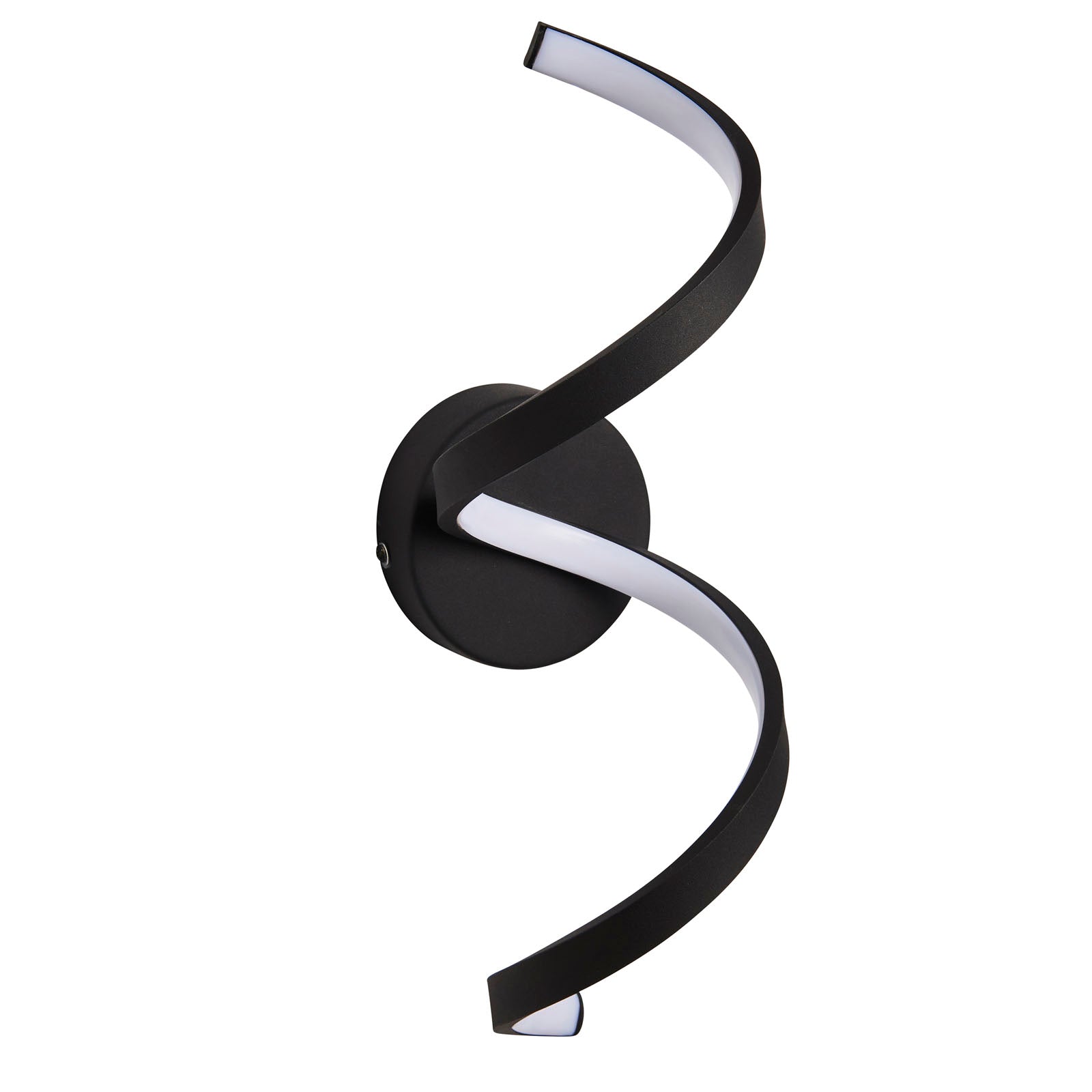 Astral 1-Light Wall Sconce: Textured Black & White Diffuser (IP44 Rated)