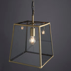 Hurst 1-Light Matt Antique Brass Pendant Light