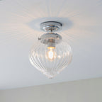 Cheston Chrome Dimmable Flush Mount Ceiling Light