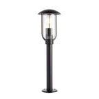 Quinn Textured Black Outdoor Floor Lamp (Weatherproof)