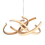 Lorenzo 4lt pendant Gold LED Feature Piece With Faceted Detail