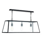 Academy 3 Light Pendant Black