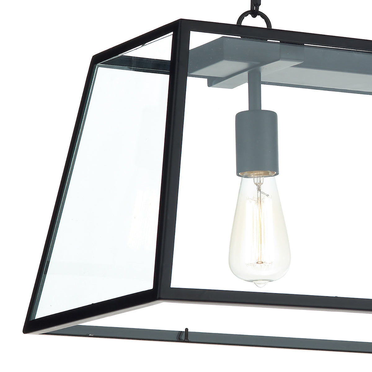 Academy 3 Light Pendant Black