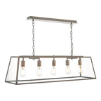 Academy 5 Light Bar Pendant Antique Copper