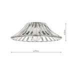 Accessory Easy Fit Clear Flared Glass Shade