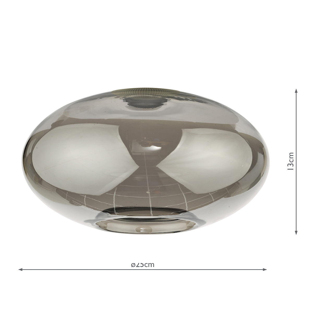 Aiden Easy Fit Pendant Smoked Glass