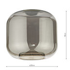 Aiden Easy Fit Pendant Smoked Glass 1