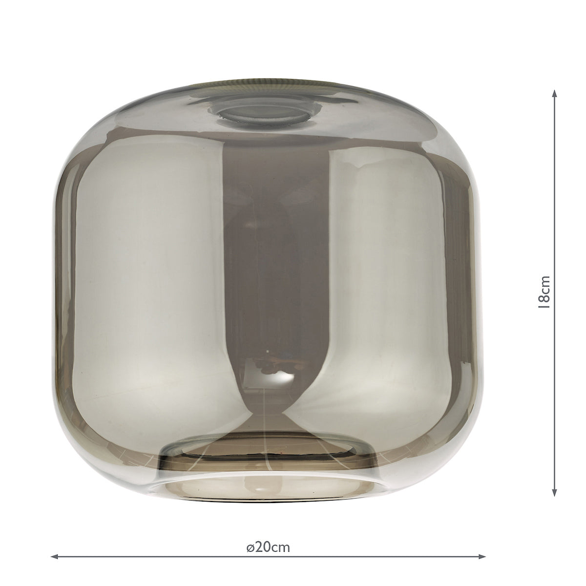 Aiden Easy Fit Pendant Smoked Glass 1