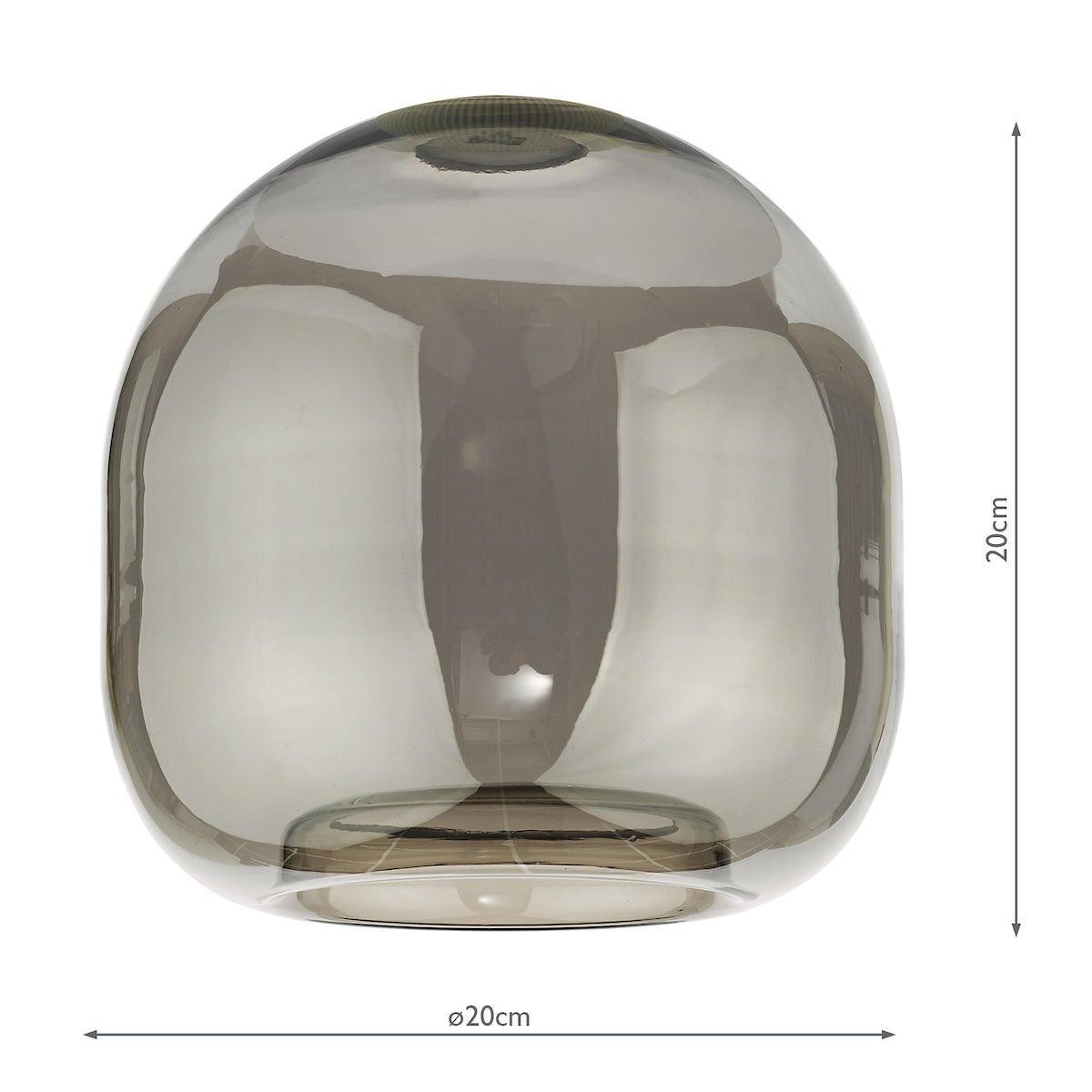 Aiden Easy Fit Pendant Smoked Glass 2