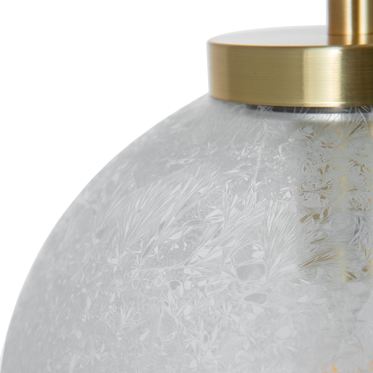 Avari 1 Light Pendant Satin Brass And Clear Frosted Glass