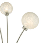 Avari 3 Light Floor Lamps Satin Nickel Frosted Glass