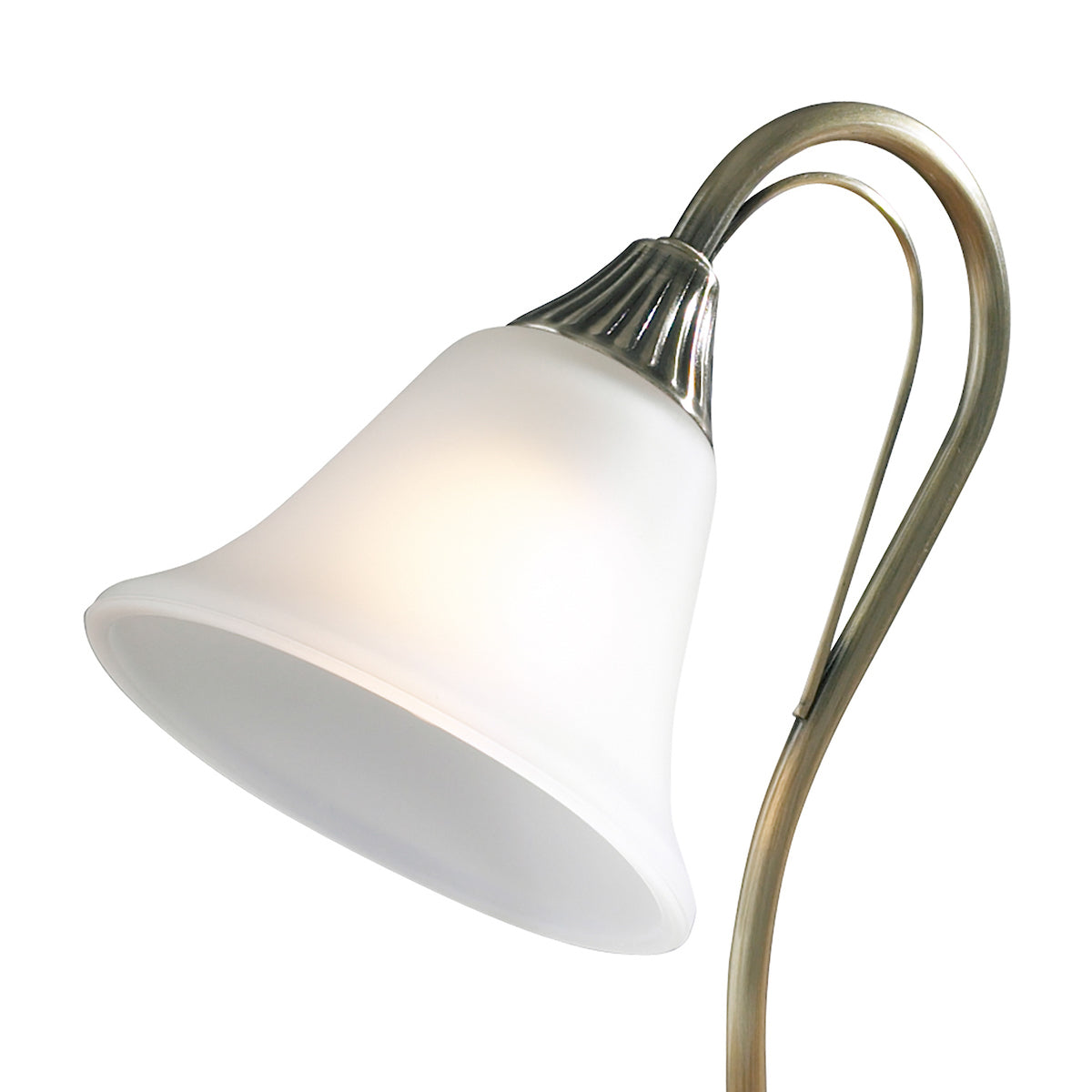 Boston Table Lamps Antique Brass Opaque Glass