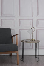 Boston Table Lamps Antique Brass Opaque Glass