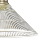 Boyd 1 Light Flush Antique Brass with Glass Shade