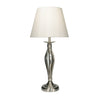 Bybliss Table Lamp Satin Chrome With Shade