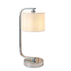 Canning 1-Light Chrome Table Lamp with Dimmer