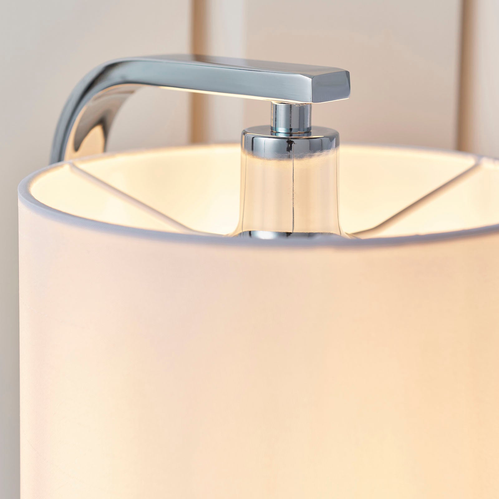 Canning 1-Light Chrome Table Lamp with Dimmer
