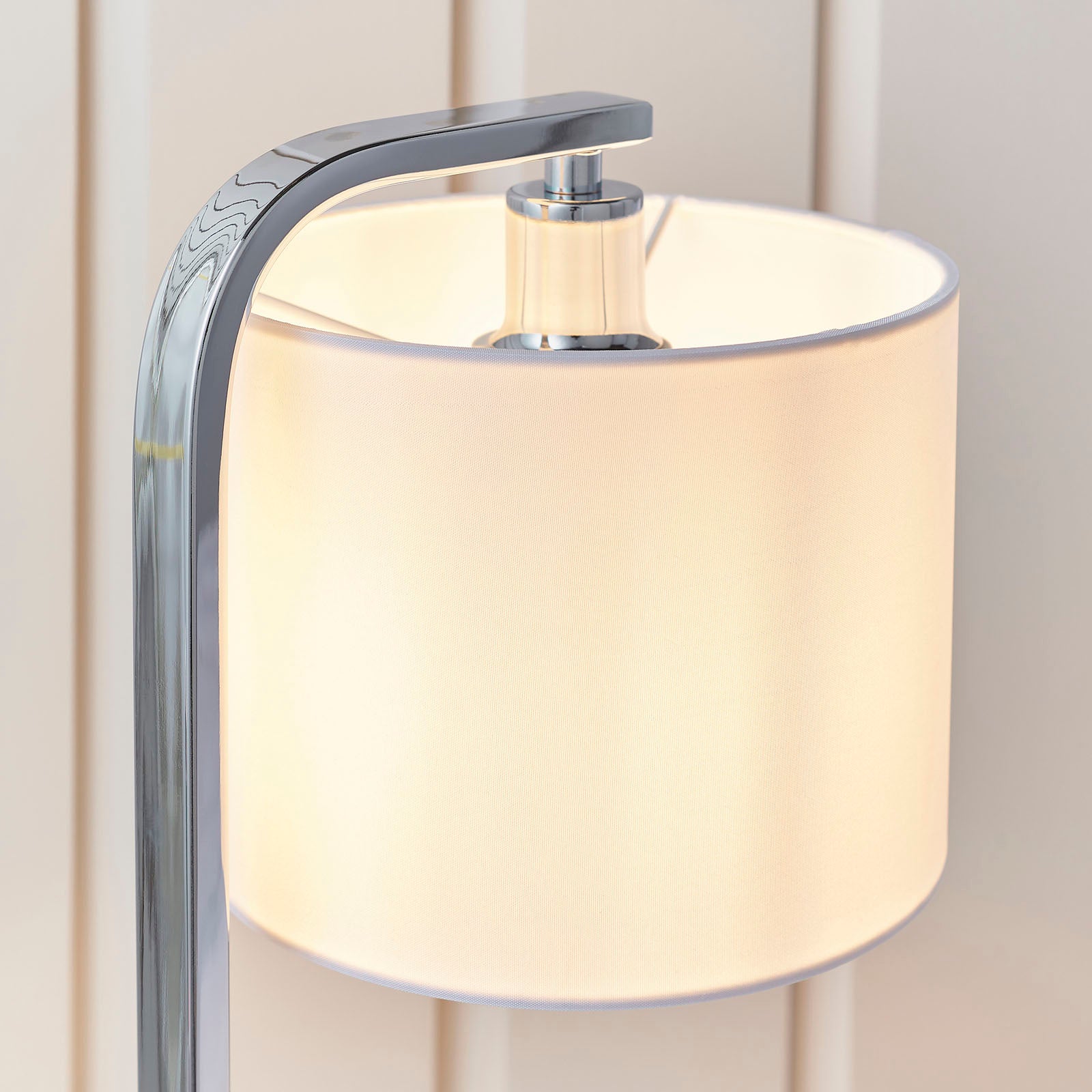 Canning 1-Light Chrome Table Lamp with Dimmer