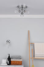 Cedric Bathroom 3 Light Spotlight Polished Chrome Glass IP44