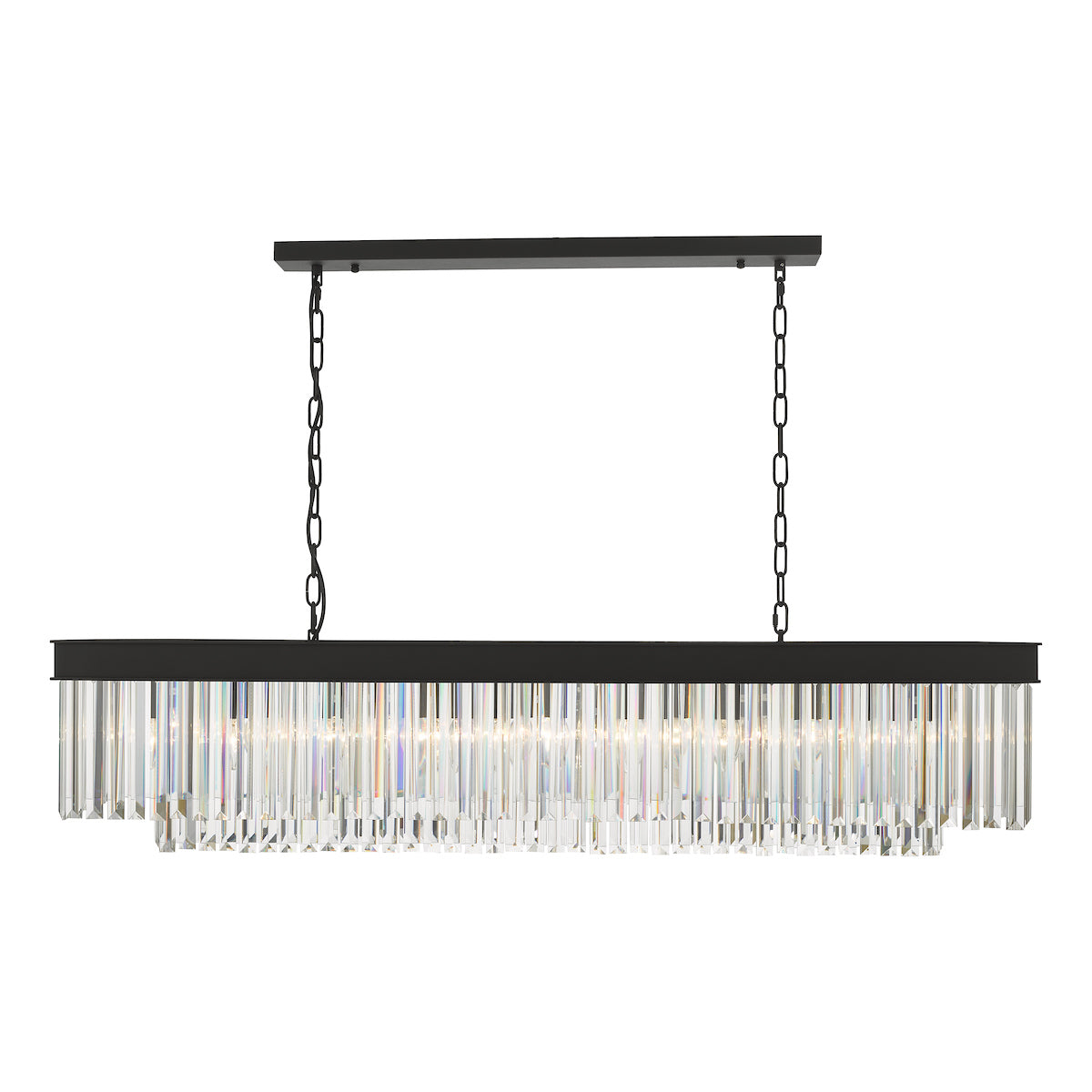 Celeus 6 Light Bar Pendant Anthracite & Crystal